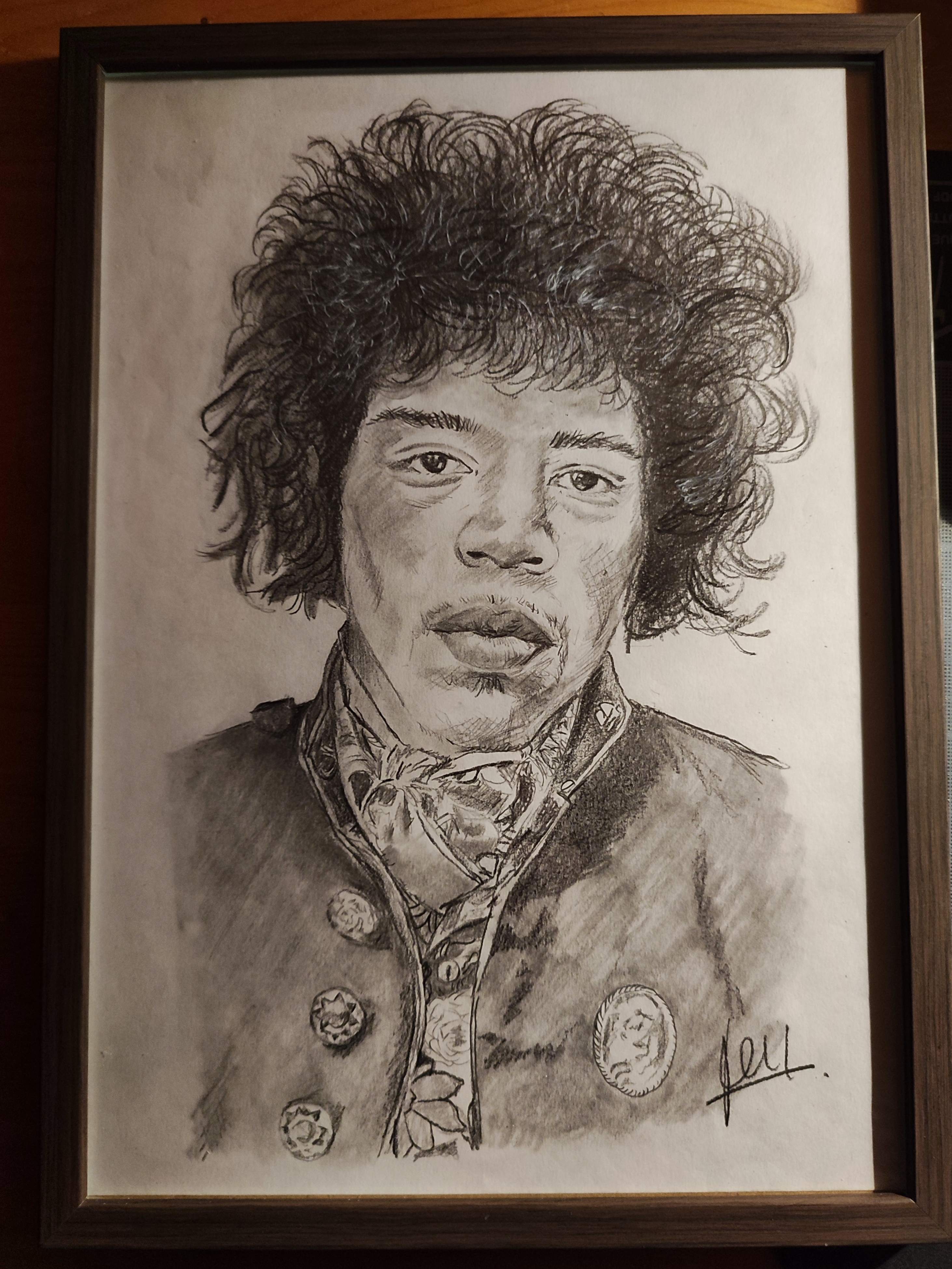 portrait de jimi hendrix