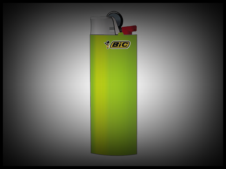 Reproduction d'un briquet bic en vectoriel