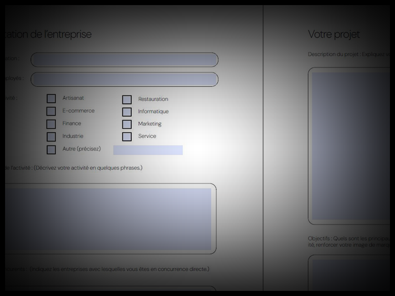 capture d'une questionnaire designer