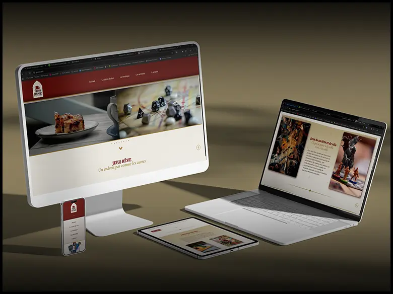 site web de je(u) rêve multidevices